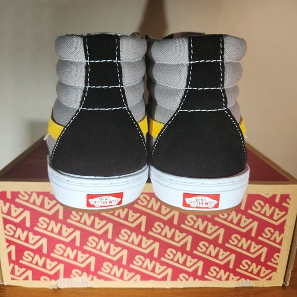 NWT VANS Professional BMX Sk8-Hi Suede/ Canvas Black/ Gray/ Gold Men (8.0) - Picture 8 of 16